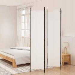 vidaXL 4 paneles paraván, fehér, 200x220cm, szövet (350198)