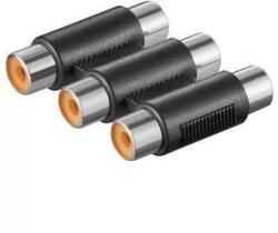 Goobay Adaptor prelungire 3x RCA mama la 3x RCA mama Goobay (12008) - pretexpert