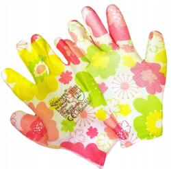 Worklink Kerti kesztyűk Női munkakesztyű Erős színes virágokkal méret6 (Rękawice ogrodowe)