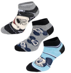 Trenýrkárna 3PACK șosete pentru copii Mickey multicolore (38131/grey) 23/26 (184481)