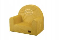 Baby-Raj Gyerekülés-fotel-puff Háttámlával my baby mustársárga (Baby-Raj Fotel)