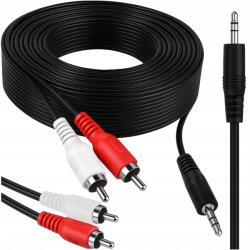Xtreme Audio Átmeneti Csatlakozó Kábel Aux Mini Jack 3, 5MM 2xRCA Cinch Sztereó 3M (9840#)
