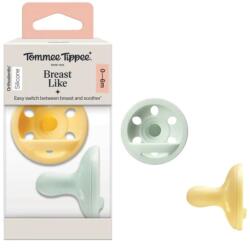  Tommee Tippee nyugtató cumi szilikon Breast-Like anyamell formájú 0-6 hó 2db színes (433627-69722480)