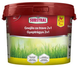 SUBSTRAL Hosszú Hatású Gyeptrágya 2: 1-ben Gyomírtó Hatással, 4, 5kg