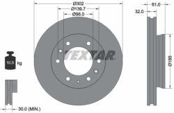 TEXTAR féktárcsa TEXTAR 92253403 for FORD, MAZDA, VW (92253403)