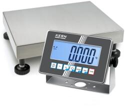 KERN & SOHN IXC 30K-3M (30kg-0, 001kg) 400x300 mm IoT Line, Ipar 4.0 IP65/IP68 robusztus rozsdamentes acél digitális platform mérleg sok funkcióval, hitelesíthető (IXC 30K-3M)