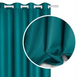 Prestiqua Függöny Nappaliba, Kész, Karikás, Türkiz, 140x250 Viva (Viva)