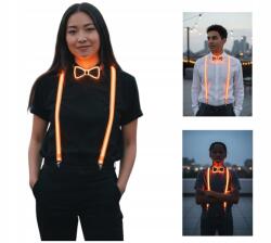  Csokornyakkendő Led Csokornyakkendő Világító Party Disco Neon Orange Szórakozás Esküvő Rendezvények (EL06_ORANGE)