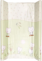  Merev pelenkázó lap 70x50 cm - Zöld cica (55043451zoldcica)