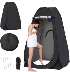  Önterülő Sátor Zuhany Sátor Öltöző Sátor Fekete (Przebieralnia Czarna 120cm)