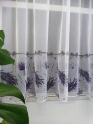 Markizeta Mg Függöny Fátyol fehér Levendula 200x160cm szegett szalaggal (lawenda)