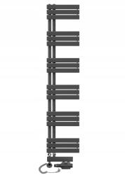 REBISON Sophia 1840x400 antracit létra fürdőszobai víz-elektromos radiátor (SF-1840x400AZ-WE-900AZ)