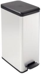 Keter Pedálos szemetes, 40 l, CURVER „Slim Bin, fekete-ezüst (UPCESB40)