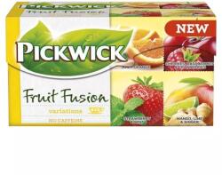 Pickwick Gyümölcstea, 20×1, 75 g, PICKWICK „Fruit Fusion Variációk Sárga, narancs, eper, meggy, mangó (KHK1136)