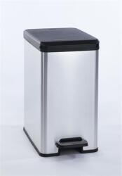 Keter Pedálos szemetes, 25 l, CURVER „Slim Bin, fekete-ezüst (UCPESB25)