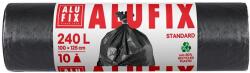Alufix Szemeteszsák, 240 l, 10 db, 100×125 cm, 40 , ALUFIX, fekete (KHT205)
