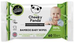 Cheeky Panda Baba törlőkendő, bambusz, lebomló, 60 lap, CHEEKY PANDA, illatmentes (KHH898)