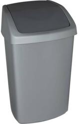 Keter Billenős szemetes, 50 l, CURVER „Swing top, ezüst/grafit (KHMU242)