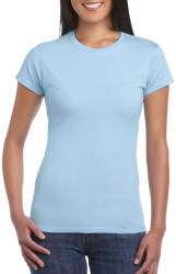 Gildan Softstyle testhez álló rövid ujjú női póló, Gildan GIL64000, Light Blue-XL (giL64000lb-xl)