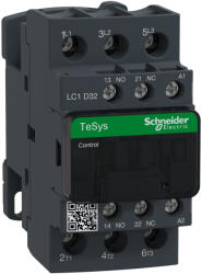 Schneider Electric TeSys LC1D AC mágneskapcsoló, 15kW/32A (400V, AC3), csavaros csatlakozás, 1Z+1NY, 48VAC tekercsfeszültség, 50Hz LC1D32E5