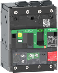 Schneider Electric Megszakító ComPacT NSXm N (50 kA 415 VAC), 3P 3d, 25 A beállítás Micrologic 4.1 kioldóegység, EverLink csatlakozókkal C11N34V025L