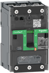Schneider Electric Megszakító ComPacT NSXm E (16 kA 415 VAC), 3P 3d, 125 A beállítás TMD kioldóegység, sajtolható sarukkal és síncsatlakozókkal C12E3TM125B