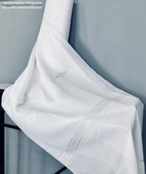 fuggonyoutlet Méteráru, Voile, Pipa, fehér alapon zöld, 280 cm