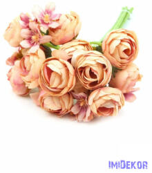  Boglárka 5 szálas köteg apró virágokkal 29 cm - Antik Barack