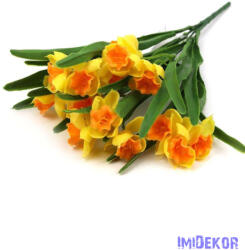  Gumi nárcisz csokor 39cm - Sárga