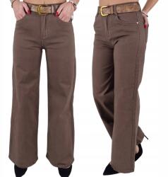 M. Sara Divatos Farmernadrág Széles Szárú! Barna Wide Leg 34/XS