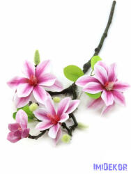 Magnolia ág 3+1v 56cm - Pinkes
