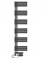 REBISON Sophia 1840x500 antracit létra fürdőszobai víz-elektromos radiátor (SF-1840x500AZ-WE-900AZ)