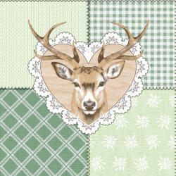 Mank Textilhatású dekorszalvéta 40x40 cm "Abigail" 50 lap/csomag