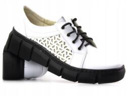 Helios Női Félcipő Helios 375S Fehér Bőr Lengyel (375S)