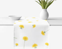 Goldea pamut asztali futó - pitypangok 35x120 cm