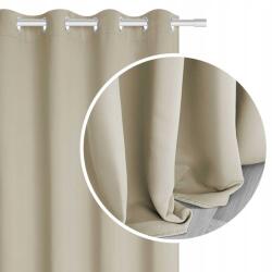 Prestiqua Függöny nappaliba, fényzáró, bézs színű, ringlis, 140x190 cm, Hold (HOLD2)