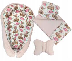  Baba kezdőcsomag újszülöttnek Kókusz Fészek pamut gofri 5 az 1-ben