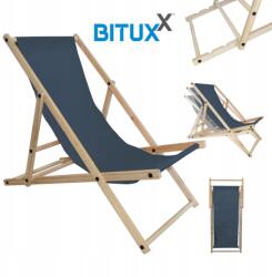 Bituxx Antracit Összecsukható Strand Szék Kerti Kemping Napozóágy (4250394543225)