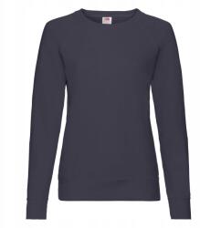 Fruit of the Loom Könnyű női pulóver Lightweight Raglan Sweat Deep Navy méret XL