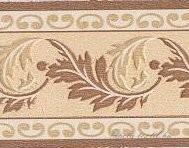 Jász-Iron Drapp-barna levél mintás bordűr (407-06)