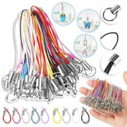  100 Sztuk Smycz Na Telefon KomóRkowy Nylonowy Pasek Lasso Liny KarabińCzyk (baza do telefonu mix 100szt)