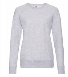 Fruit of the Loom Női könnyű, raglan pulóver, szürke, S-es méret