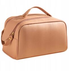  Dollcini, kozmetikai táska, Pu bőr utazó kozmetikai táska, világosbarna (5999133613223)