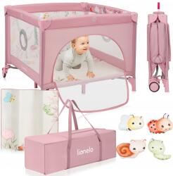 Lionelo Gyerek járóka összecsukható Matrac kerekes hordtáska Lionelo Mille+ (LO-MILLE PLUS PINK)