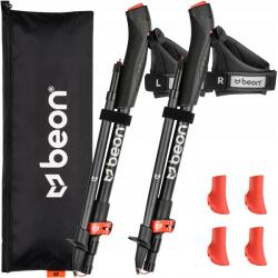 Beon Nordic Walking Botok Összecsukható Séta Botok Állítható (Kije nordic walking składane Beon FX2 Black)