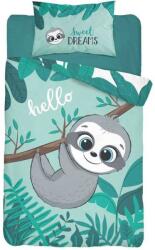 Detexpol Bambusz ágyneműhuzat kiságyba Lajhár türkiz (DL-075474)