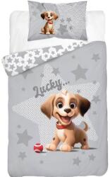 Detexpol Gyermek ágynemű a kiságyhoz Vidám kiskutya bambusz - szürke (DL-076912)