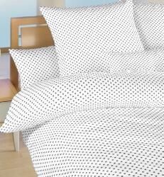 DADKA VRACOV Pamut ágyneműhuzat szürke pöttyös elszigetelt fehér (01267-PUNTIKBE03A)