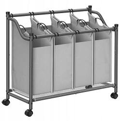 Songmics Szabadonálló szennyestartó kosár Songmics 40l szürke (6955880340521)