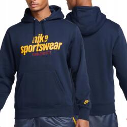 Nike férfi kenguru kapucnis pulóver sötétkék bélelt HJ2159-451 M (HJ2159-451)